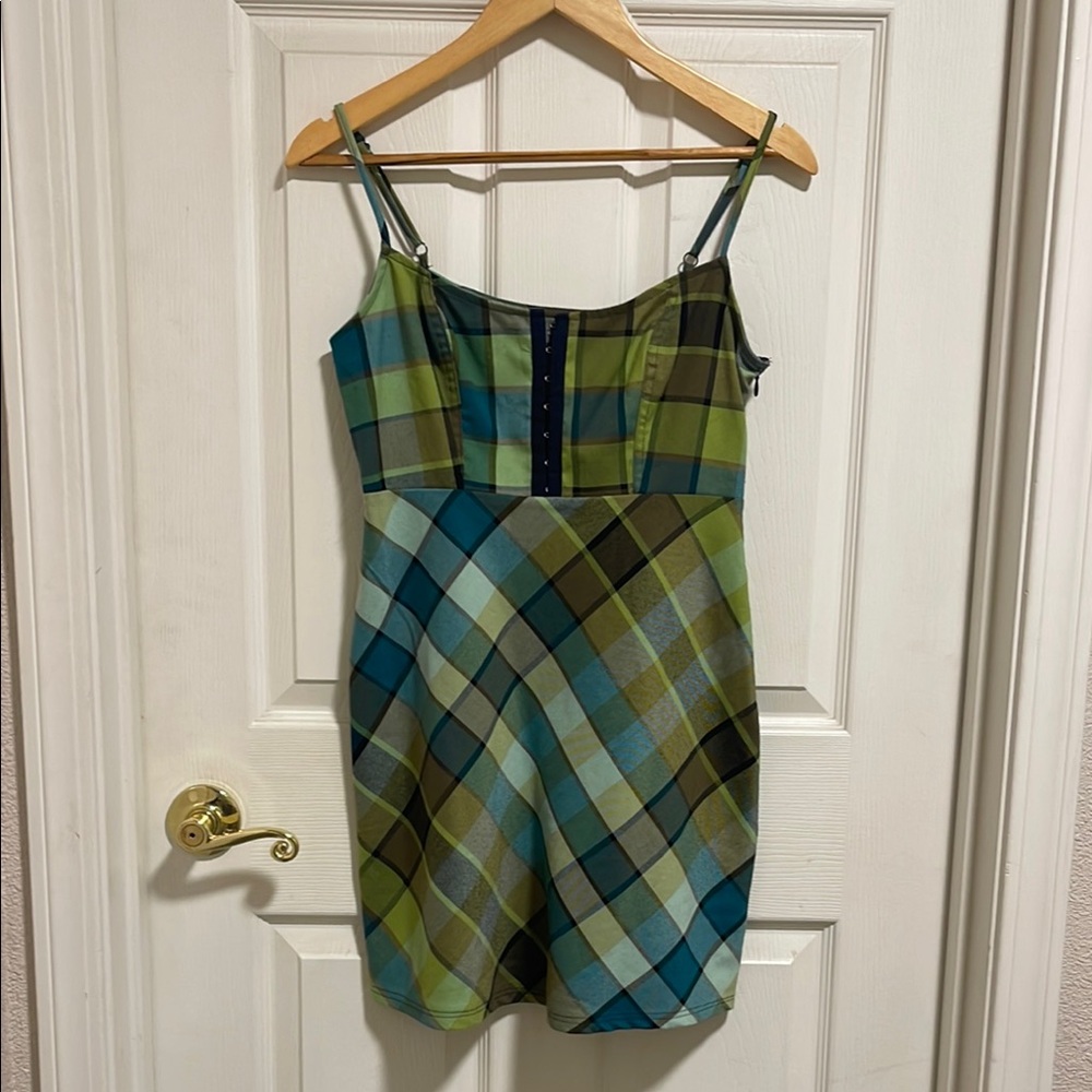 Urban Outfitters Blue Spaghetti Strap Mini Sundress